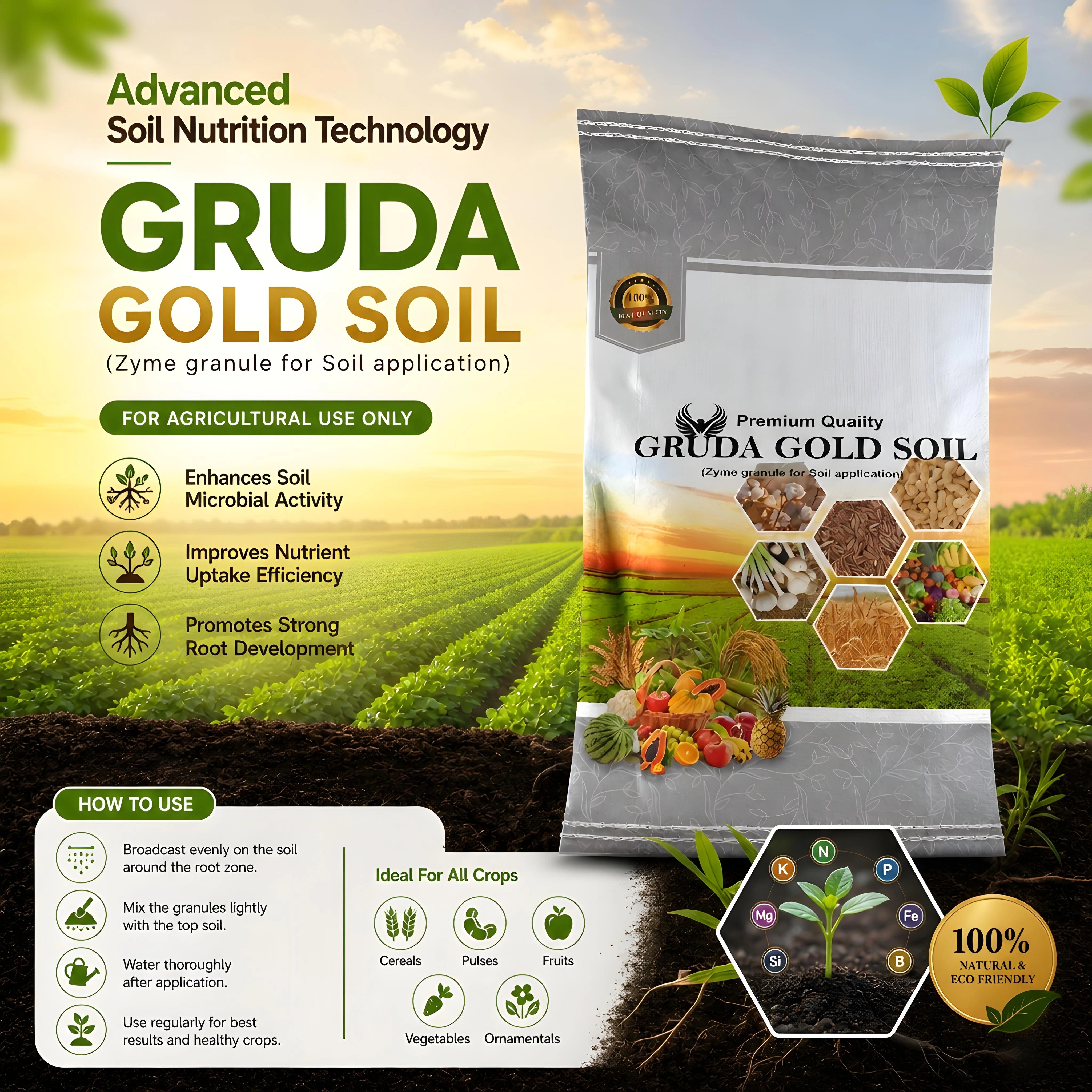 RBV B2B Gruda Gold Soil 10 Kg. Bucket (8 Bucket)(SP1880)